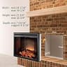 PuraFlame Klaus Traditional Electric Fireplace Insert with Sound Effects