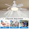 XIGUCUCN 24-Inch Oversized DC Motor Socket Fan Light with 2,500 Lumens
