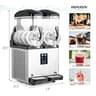 ROVSUN 30L Dual-Tank Commercial Slushie Machine with Copper Condenser