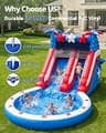 WELANDFUN 24.3ft PVC Commercial Grade Inflatable Water Slide with Deep Pool
