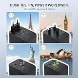 Epicka Universal Travel Adapter and Worldwide Charger with 5 USB Smart Ports