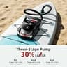 Premium Three-Stage 12000mAh Rechargeable Paddle Board Air Pump, 22 PSI Max