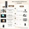 CERA+ PCM03S Portable Electric Espresso Machine with 13,500mAh Battery