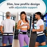PlayActive Sacroiliac SI Joint Hip Belt with Non-Slip Smart Tab Closures