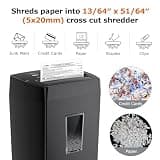Bonsaii C275-A 12-Sheet Cross-Cut Heavy Duty Shredder with P-4 Security