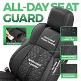 RIDEPOSH Custom Waterproof Leather Front and Rear Seat Protectors for Tacoma