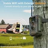 GardePro E6 WiFi Trail Camera with 940nm No-Glow Night Vision and App