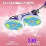 BOJUK Self-Propelled Scrub and Steam Mop with Dual Spinning Scrub Pads