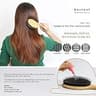 BESTOOL Natural Bamboo Cushion Paddle Hairbrush with Boar Bristles Blends