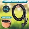 Itsonestep 100ft Non-Expanding Garden Hose with 10-Pattern Spray Nozzle