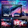 QDDQ 13.4-inch 2K Android 16 Tablet with 256GB Storage, Keyboard, Mouse, and Stylus