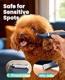 oneisall Dual-Blade Dog Trimmer with Interchangeable Heads & 2-Hour Battery Life