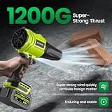 YUQUESEN 21V Cordless Ultra-Lightweight Leaf Blower with Precision Nozzle