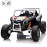 AOKOY 24V 4WD Side by Side Ride-On UTV with EVA Rubber Tires & Remote Control