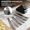 KnifeSaga 14-Piece Premium Japanese High-Carbon Steel Kitchen Knife Block Set