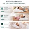 Nuzzle Adjustable Firm Pillow with Customizable Fill for Side Sleepers