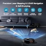 MAMNV D13S MAX Robot Vacuum with 11,500Pa Suction and Auto-Emptying Dock