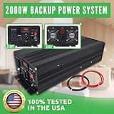 PumpSpy 2000-Watt Pure Sine Wave Battery Backup Inverter for Sump Pumps