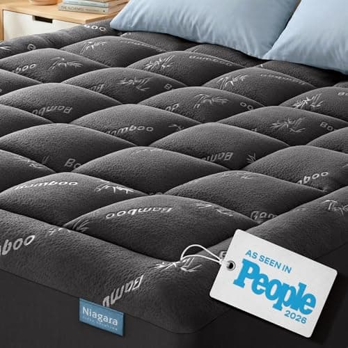 Niagara Sleep Solution Ultra Soft Bamboo Rayon Mattress Topper, Queen Size