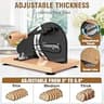 Upgrade Manual Sourdough Hand Crank Bread Slicer with Steel Wire Guide