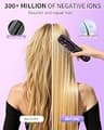 KNISUZ Go Brush Pro Ultra Light Cordless Hair Straightener Brush Pink