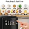 Portable 12-Cup Digital Mini Rice Cooker with Steaming Basket & Delay Timer