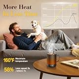 Armygo Smart Heated Coffee Mug with LED Display & 10 Heat Settings, 14oz