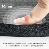 HASSLICKIT Thick Mini Yoga Mat Knee Pad Cushion 20mm NBR Foam with Storage Strap