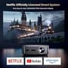 Alvar V800P Smart 1080p Projector, 2500 ANSI Lumens, Netflix built-in, 50W Audio