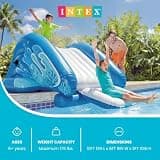 INTEX Kool Splash Heavy-Duty Inflatable Water Slide for In-Ground Pools