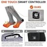 SNOW DEER Upgraded 7.4V CoolMax Rechargeable Electric Heated Ski Socks