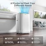 Zafro 16,000 BTU Smart Inverter Dual Hose Portable Air Conditioner Unit
