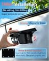 pemacom 1080P Dual Wireless Backup Camera System with 7" Monitor & Magnetic Mount