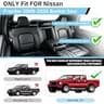 JAOGAUS Custom Nappa Faux Leather Front Bucket Seat Covers with Storage