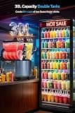 Tessanovi 30L Dual-Tank Commercial Slushie Machine with 1000W Compressor