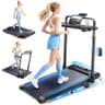 RUNIMON 6-in-1 Folding Walking Pad with Desktop & 3-Level Manual Incline