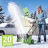 STEELITE 17-Inch Electric Corded Snow Shovel with Wheels