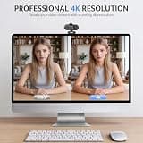 Acer A640 4K Webcam with Sony Sensor and AI-Powered Noise-Canceling Mics