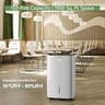 Waykar Heavy Duty 150-Pint Dehumidifier with 90-Degree Auto-Swing Airflow