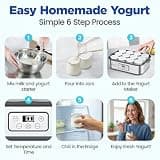 Ultimate Probiotic XL High-Capacity Yogurt Maker with Twelve 6oz Glass Jars