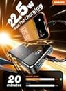 SABANI 35000mAh High-Capacity Compact Power Bank with 4 Built-In Charging Cables