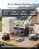 DaranEner 192Wh LiFePO4 Portable Power Station with Dual 300W AC Outlets