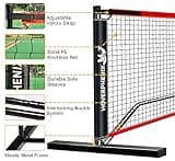 Hoverphenix Regulation Portable Pickleball Net System with 4 Paddles & Balls