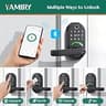 Yamiry Fingerprint Smart Door Knob with Keypad and 5-in-1 Keyless Entry