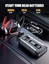 Sharmeal 5000A Car Jump Starter with 160PSI Built-In Auto-Shutoff Air Compressor