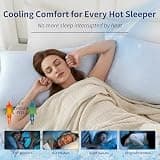 DOWNCOOL Queen Size Adjustable Memory Foam Cooling Pillow Set with Q-Max 0.4