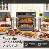 Emeril Lagasse Extra Large French Door Air Fryer Toaster Oven, 26-Quart
