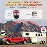 ZUNAICE Wireless Trailer Lights with Reflectors and Polycarbonate Lenses