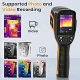 GODIAG Handheld Thermal Imaging Camera, 256x192 Native Resolution, 12-Hour Battery Life