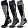 Hylaea Unisex Thermal Merino Wool Knee-High Ski and Snowboard Socks, 3-Pair Pack